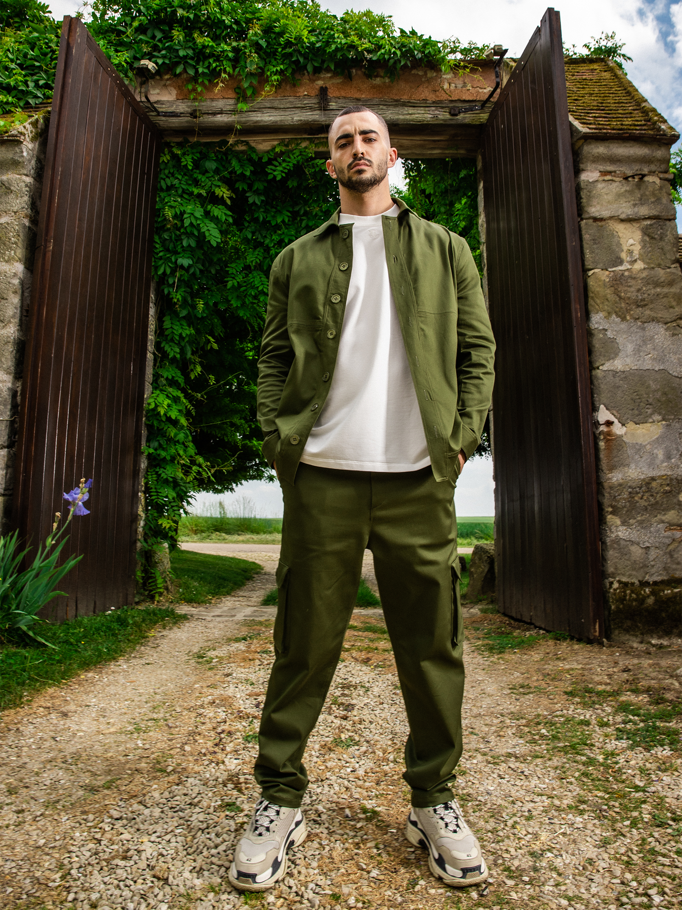 Pantalon style discount cargo homme